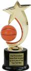 8" Basketball Shooting Star Spinning Trophy Kit with Pedestal Base