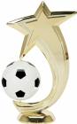 6" Soccer Shooting Star Spinning Gold Trophy Figure