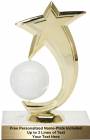 6 3/4" Volleyball Shooting Star Spinning Trophy Kit