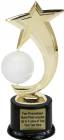 8" Volleyball Shooting Star Spinning Trophy Kit with Pedestal Base