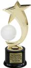 8" Volleyball Shooting Star Spinning Trophy Kit with Pedestal Base