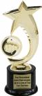 8" Karate Shooting Star Spinning Trophy Kit with Pedestal Base