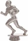 5" Football Runner Male Silver Trophy Figure