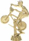 4 3/4" BMX Bike Gold Trophy Figure