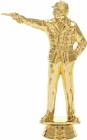 5 1/8" Civilian Pistol Shooter Male Gold Trophy Figure