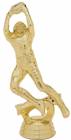 5 1/2" Action Football Male Trophy Figure Gold