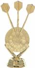 4 3/4" Dartboard Trophy Figure Gold