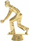 4 1/2" Male Lawn Bowler Gold Trophy Figure