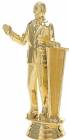 4 3/4" Public Speaker Male Gold Trophy Figure
