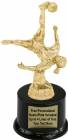 7 1/2" Action Soccer Female Trophy Kit with Pedestal Base