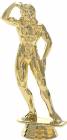 5 1/4" Bodybuilder Female Gold Trophy Figure