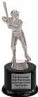 7" Baseball Male Trophy Kit with Pedestal Base
