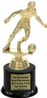 7" Soccer Male Trophy Kit with Pedestal Base