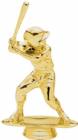 5 3/4" Junior Baseball Male Gold Trophy Figure