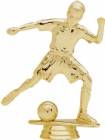 5" Junior Soccer Female Gold Trophy Figure