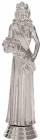5" Beauty Queen Silver Trophy Figure