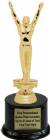 8 1/4" Gymnastics Male Trophy Kit with Pedestal Base