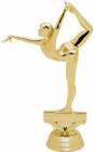 5 1/2" Gymnastics Female Trophy Figure Gold