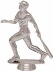 5" Baseball Batter Silver Trophy Figure