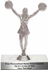 6 1/4" Cheerleader Female Trophy Kit