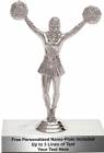 6 1/4" Cheerleader Female Trophy Kit