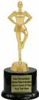 7 1/2" Drill Team Female Trophy Kit with Pedestal Base