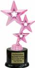 Pink 8" Star Trophy Kit with Pedestal Base