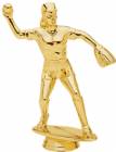 5 3/4" Softball Fielder Female Gold Trophy Figure