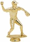 5 3/4" Softball Fielder Male Gold Trophy Figure