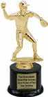 6 3/4" Softball Fielder Male Trophy Kit with Pedestal Base