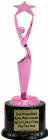 Pink 8" Reach for the Stars Trophy Kit with Pedestal Base