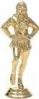 4 3/4" Drill Team Female Trophy Figure Gold