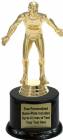 7" Wrestler Male Trophy Kit with Pedestal Base