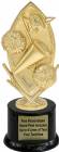 8" Cheerleader Sport Trophy Kit with Pedestal Base