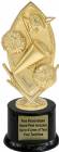 8" Cheerleader Sport Trophy Kit with Pedestal Base