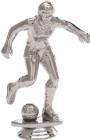 5" Soccer Female Silver Trophy Figure