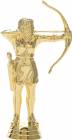 5 1/8" Archer Female Trophy Figure Gold