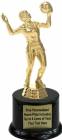 7 1/4" Volleyball Female Trophy Kit with Pedestal Base
