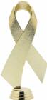 Gold 5 3/4" Awareness Ribbon Trophy Figure