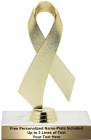 Gold 6 1/2" Awareness Ribbon Trophy Kit