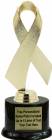 Gold 7 1/2" Awareness Ribbon Trophy Kit with Pedestal Base