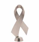 Grey 5 3/4" Awareness Ribbon Trophy Figure
