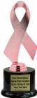 Pink 7 1/2" Awareness Ribbon Trophy Kit with Pedestal Base