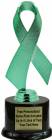 Green 7 1/2" Awareness Ribbon Trophy Kit with Pedestal Base