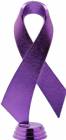 Purple 5 3/4" Awareness Ribbon Trophy Figure