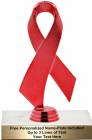 Red 6 1/2" Awareness Ribbon Trophy Kit