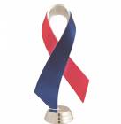 Red / White / Blue 5 3/4" Awareness Ribbon Trophy Figure