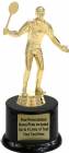 7" Male Badminton Trophy Kit with Pedestal Base