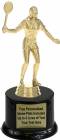 7" Female Badminton Trophy Kit with Pedestal Base