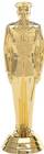 5 1/2" Military Male Gold Trophy Figure